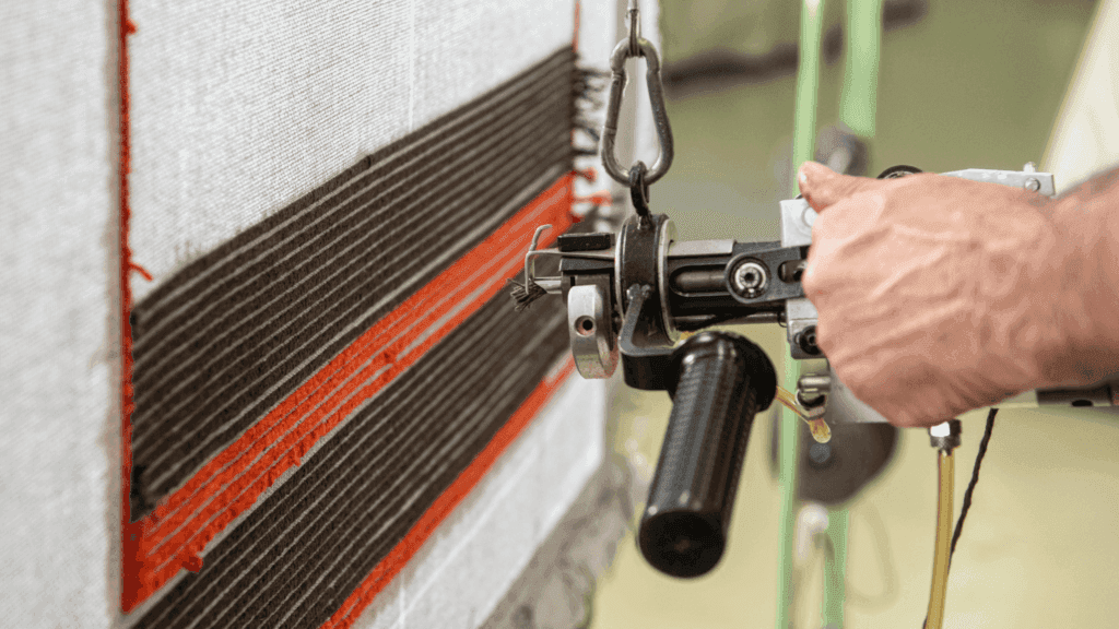 tufting machine basics how to move and turn