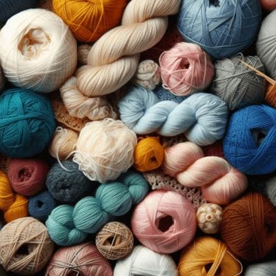 yarn-weights-400 Ultimate yarn crafts guide, various yarn weights and colors