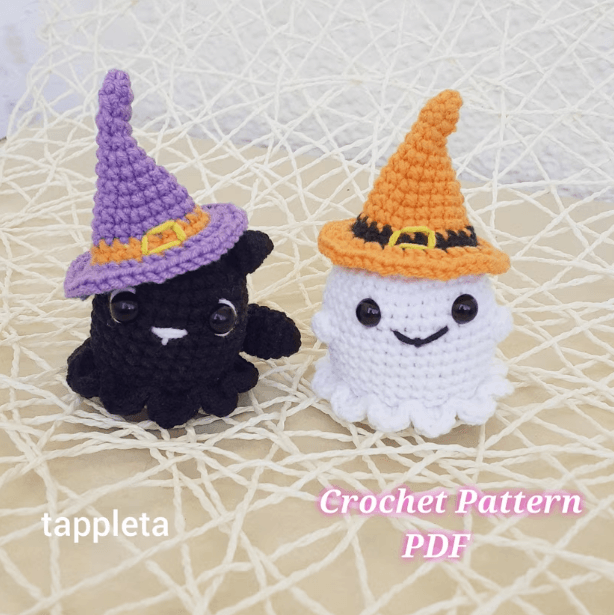 mini witch hat crochet pattern