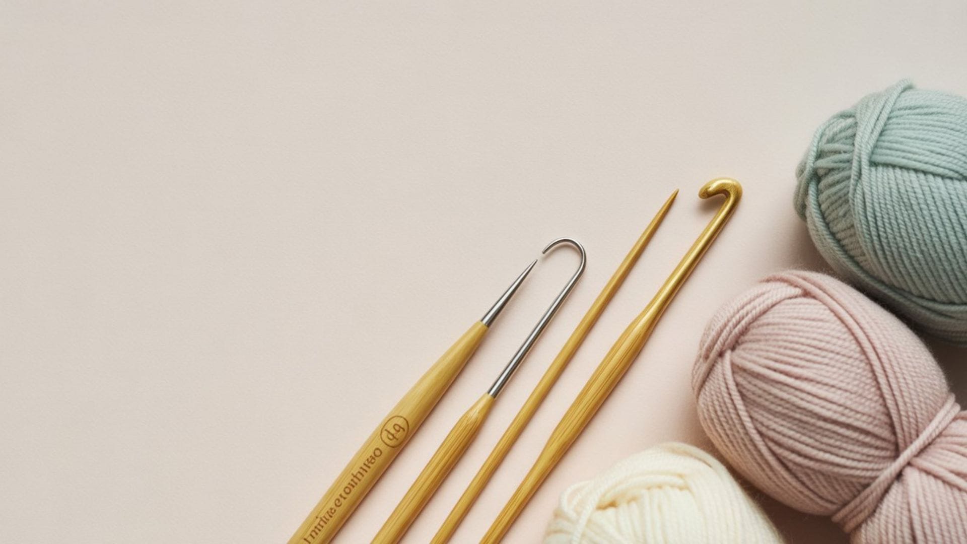 Choosing your first needles and hooks for beginners