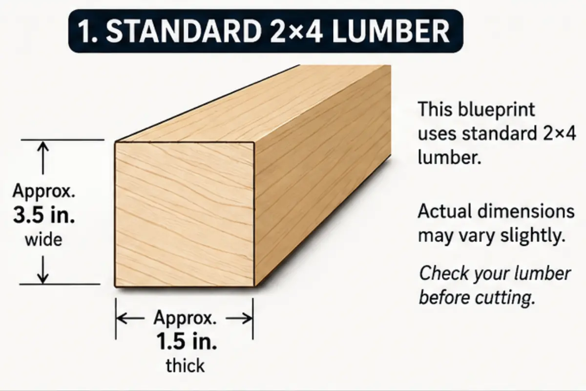 diy wood tufting frame lumber size illustration
