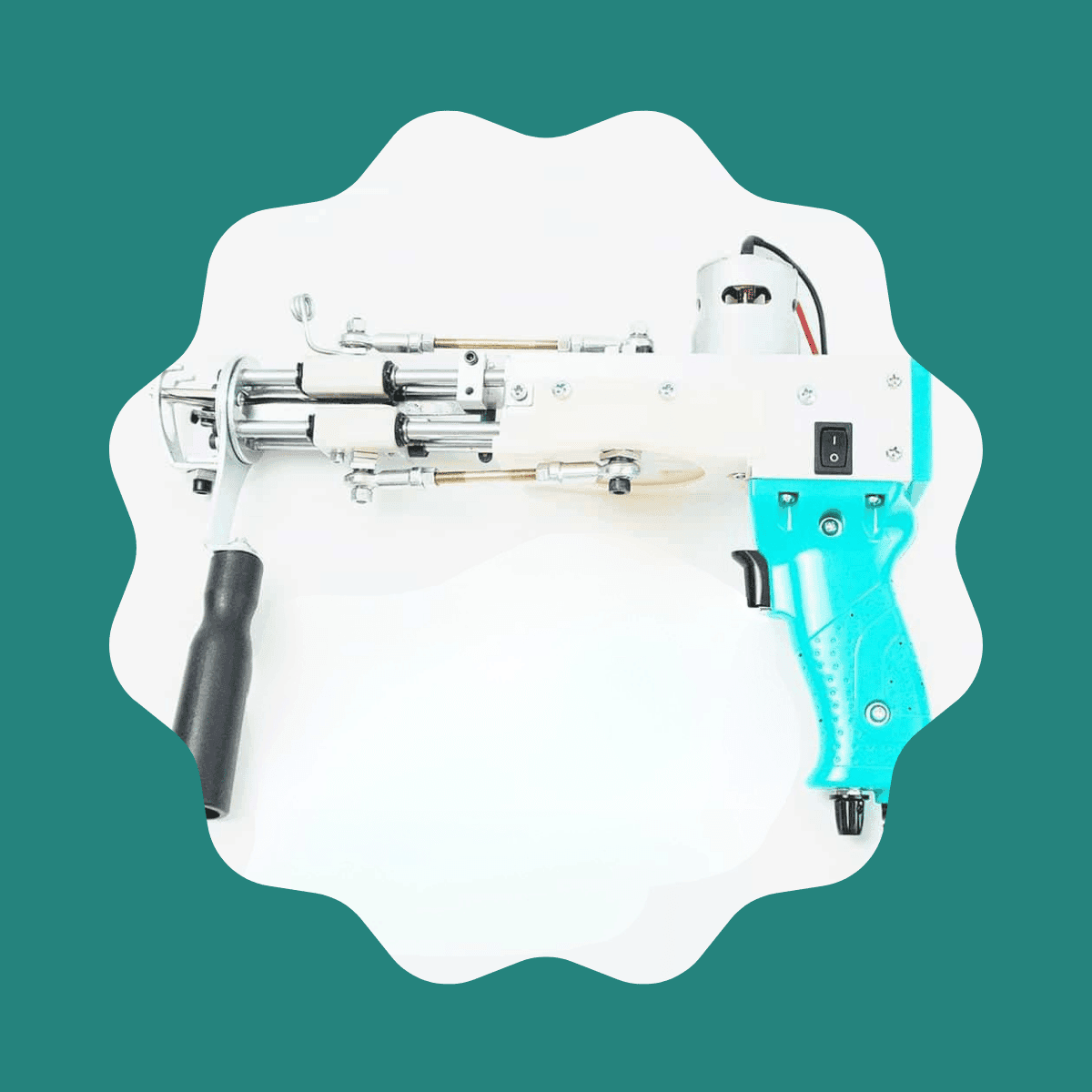 AK Duo cut and loop pile tufting machine for flexible rug making